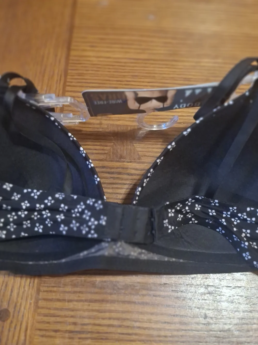 Black Floral Wire Free Bra